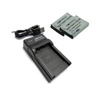 Dot.Foto SLB-10A Premium 1050mAh Batería (x2) & Cargador de Batería USB para Samsung EX2F, ES55, ES60, WB200F,WB250F, WB280F, WB350F, WB500, WB550, WB700, WB750, WB800F, WB1100F