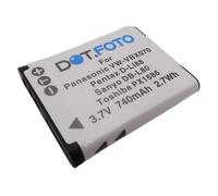 Dot.Foto VW-VBX070, VW-VBX070E-W Premium 3.7v / 740mAh Batería Recargable para Panasonic HX-DC1, HX-DC10, HX-DC15, HX-DC2, HX-DC3, HX-WA10