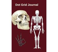 Dot Grid Journal: Aesthetic Wine Red Skull Notebook for Drawing, Writing and Notes | Dark Academia and Skeleton Aesthetic Gothic , 6x9, 120 Pages