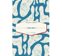 Dot Grid Notebook | 4 x 6 | 100 Pages: Small Pocket Journal For Note Taking and Creativity | Gray-Turquoise and Azure Patterns on Cover | Different Patterns on Front and Back