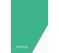 Dot Grid Notebook - A5 Size | 3mm Dot Spacing | Mint Green Cover | 100 Sheets | Edge-to-Edge Layout | Soft Glossy Cover for Writing, Sketching & Planning