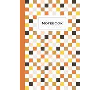 Dot Grid Notebook - Golden, Orange & White Cover - Japanese Aesthetic Hashira Journal, 6x9 in, 120 Pages, Soft Matte + Personal Info Page: Minimalist ... Bullet Notes, Creative Writing & Study