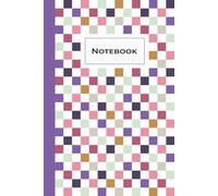 Dot Grid Notebook - Purple, Mint & Pink Butterfly-Inspired Checkered Cover - Japanese Aesthetic Hashira Journal, 6x9 in, 120 Pages, Soft Matte + ... for Students, Journaling, Bullet Notes