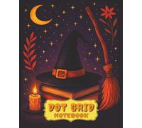 Dot Grid Notebook: Vintage Halloween Illustration | 100 Pages | 7.5 x 9.25 in | Matte Cover Bullet Journal