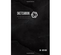 Dot Grid Sketchbook B6: Marble Black, Smart Design, Small, Soft Cover, Numbered Pages, Dotted Notebook for Drawing and Doodling (Small Professional Sketchbooks)