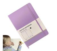 Dot Journal Notebook - Cuaderno Dot Grid, cuaderno Dot | Cuadernos de cuero para el trabajo, A5 Cuaderno de tapa dura impermeable de 160 páginas con caja de puntos para notas, trabajo, escuela