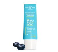 Dot & Key Blueberry Hydrate Barrier Repair Protector solar SPF 50+, PA++++ | Para pieles secas y sensibles | Acabado no graso | Sin yeso blanco | Protección UV y luz azul | Amplio espectro | 80 g