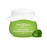 Dot & Key Cica - Gel de noche calmante y renovador de la piel, 60 ml, gel calmante para pieles grasas y propensas al acné, reduce el enrojecimiento, equilibra el aceite y promueve una tez más clara