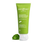 Dot & Key CICA - Jabón facial para piel propensa al acné, 2% de ácido salicílico con té verde, para pieles grasas y sensibles, sin sulfatos para hombres y mujeres, lavado facial con control de aceite
