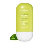 Dot & Key CICA Protector solar calmante matificante SPF 50 P Para pieles grasas propensas al acné y sensibles | Protección UVA/UVB | Sin yeso blanco, ultraligero, sin fragancia y rápida