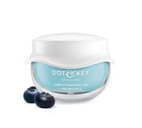 DOT & KEY Gel hidratante de 72 horas + probióticos hidratante para la cara con ácido hialurónico, kombucha y agua de arroz, gel hidratante ligero para tono de piel apagado, cansado e desigual I para