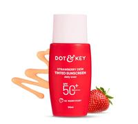 Dot & Key Protector solar teñido Strawberry Dew SPF 50+ P 02 Warm Ivory | Protección contra UA/UB | Amplio espectro, resistente al agua y al sudor | Para todo tipo de piel | 50 ml