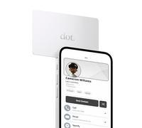 dot. Tarjeta - Tarjeta de visita digital - Toque para compartir NFC - iPhone y Android (blanco)