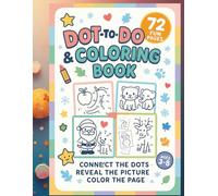 Dot-to-Dot & Coloring Book for Kids Ages 3-8: Fun Pages of Fruit, Animal, and Christmas Dot-to-Dot Puzzles with Coloring Sheets for Early Learners