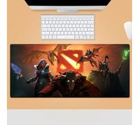 DOTA2 - Alfombrilla de mouse XXL extendida para juegos, alfombrilla de mouse grande con bordes cosidos, base de goma antideslizante profesional para oficina, computadora, laptop, teclado (D5)