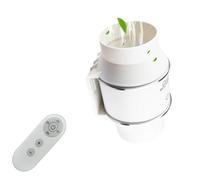 Dotauge Extractor Aire en línea de 6/8/10 Pulgadas for baño ventilación con Dos velocidades Ajustables eficiente y silencioso for Ducha Cocina Tienda Cultivo(4in)