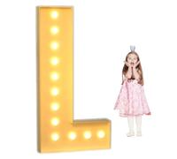 Dotauge Letras Iluminadas For Marquesina Números Grandes Iluminados Marquesina Ideales For Decoración De Graduación, Fiesta De Cumpleaños Boda.(Letter L,100cm/3FT)