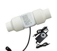 Dotauge Ventilador conducto en línea 2 Pulgadas Extractor ventilación con Interfaz Tubo PVC 20 25 32 40 y 50 mm Velocidad Ajustable for Cocina y Caravana(50mm/32mm)