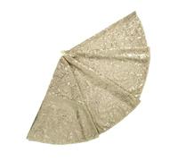 DOTBUY Falda de Árbol de Navidad Lentejuelas Brillantes Color Sólido, Cubierta Pie Base Árbol de Navidad, Redondo Tapete para Decoración Navideña Fiesta de Año Nuevo Casa (Champán,90cm)