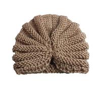 DOTBUY Invierno Niños Gorro Bebe Sombrero Caliente de Punto India Bohemia, bebé Chicas Chicos Caps Sombreros Turbante Arco Nudo Diadema (#Café)