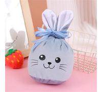 DOTBUY-SHOP 10 Piezas Bolsas de Conejito de Pascua, Bolsa Regalo Pascua con Conejo Orejas para Regalos para Huevos, Caramelos, Regalos Decoración (Conejo azul)