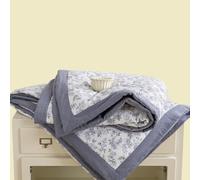 DOTBUY-SHOP 100% Algodón Colcha Boutí Cubrecama de Dos Caras Suave Ligero y Transpirable, Cama Multiusos para Primavera y Verano, Colchas para Cama 90 120 150 180 (Morado Flor,150x200cm)