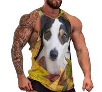 DOTBUY-SHOP Camiseta Tirantes Hombre, Deportiva Camiseta sin Mangas Estampado de Animales en 3D Gym Camisa Interior Hombre Masculina Tank Top para Deporte Entrenar Gym (Perro 6,4XL)