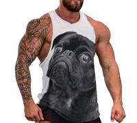 DOTBUY-SHOP Camiseta Tirantes Hombre, Deportiva Camiseta sin Mangas Estampado de Animales en 3D Gym Camisa Interior Hombre Masculina Tank Top para Deporte Entrenar Gym (Perro 4,4XL)