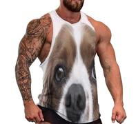 DOTBUY-SHOP Camiseta Tirantes Hombre, Deportiva Camiseta sin Mangas Estampado de Animales en 3D Gym Camisa Interior Hombre Masculina Tank Top para Deporte Entrenar Gym (Perro 8,4XL)