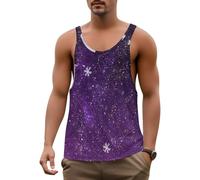 DOTBUY-SHOP Camiseta Tirantes Hombre, Deportiva Camiseta sin Mangas Gym Camisa Interior Hombre con Impresión 3D Masculina Tank Top para Deporte Entrenar Gym (Cielo Estrellado 7,XL)