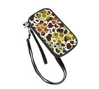 DOTBUY-SHOP Cartera de Pasaporte Viaje, Patrón Vaca Carteras para Pasaporte Portadocumentos para Viaje Cartera Pasaporte Familiar Funda para Pasaporte y Documentos para Dinero (Girasol)