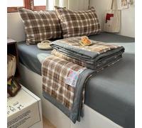 DOTBUY-SHOP Colcha Boutí Cubrecama de Dos/Singola, Suave Ligero y Transpirable Bedspreads/Quilts Cama Multiusos para Primavera y Verano Colchas, Reversible (Verde café Retro,200x230cm)