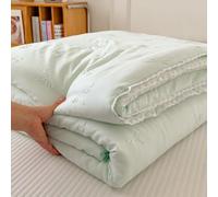 DOTBUY-SHOP Colcha Boutí Cubrecama de Dos & Singola Suave Ligero y Transpirable Bedspreads/Quilts Cama Multiusos para Primavera y Verano Colchas - Manta Ligera (Lazo Verde,200x230cm)