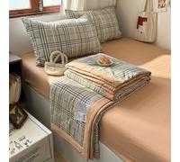 DOTBUY-SHOP Colcha Boutí Cubrecama de Dos/Singola, Suave Ligero y Transpirable Bedspreads/Quilts Cama Multiusos para Primavera y Verano Colchas, Reversible (Anaranjado Gris Retro,150x200cm)