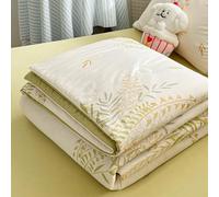 DOTBUY-SHOP Colcha Boutí Cubrecama de Dos/Singola Suave Ligero y Transpirable Bedspreads/Quilts Cama Multiusos para Primavera y Verano Colchas (Verde Hierba,150x200cm)