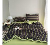 DOTBUY-SHOP Colcha Boutí Cubrecama de Dos/Singola, Suave Ligero y Transpirable Bedspreads/Quilts Cama Multiusos para Primavera y Verano Colchas (Verde y Negro,200x230cm)