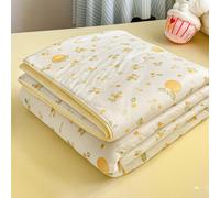 DOTBUY-SHOP Colcha Boutí Cubrecama de Dos/Singola Suave Ligero y Transpirable Bedspreads/Quilts Cama Multiusos para Primavera y Verano Colchas (Amarillo pálido,200x230cm)