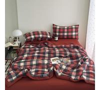 DOTBUY-SHOP Colcha Boutí Cubrecama de Dos/Singola, Suave Ligero y Transpirable Bedspreads/Quilts Cama Multiusos para Primavera y Verano Colchas (Rojo ladrillo,200x230cm)