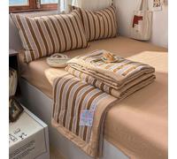 DOTBUY-SHOP Colcha Boutí Cubrecama de Dos/Singola, Suave Ligero y Transpirable Bedspreads/Quilts Cama Multiusos para Primavera y Verano Colchas, Reversible (Marrón Retro,150x200cm)