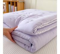 DOTBUY-SHOP Colcha Boutí Cubrecama de Dos & Singola Suave Ligero y Transpirable Bedspreads/Quilts Cama Multiusos para Primavera y Verano Colchas - Manta Ligera (Lazo Morado,200x230cm)
