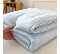 DOTBUY-SHOP Colcha Boutí Cubrecama de Dos & Singola Suave Ligero y Transpirable Bedspreads/Quilts Cama Multiusos para Primavera y Verano Colchas - Manta Ligera (Lazo Azul Cielo,200x230cm)