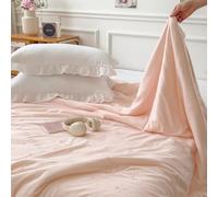 DOTBUY-SHOP Colcha Boutí Cubrecama de Dos/Singola Suave Ligero y Transpirable Bedspreads/Quilts Cama Multiusos para Primavera y Verano Colchas, Manta Ligera (Lazo Rosa,180x200cm)