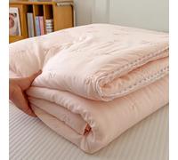 DOTBUY-SHOP Colcha Boutí Cubrecama de Dos & Singola Suave Ligero y Transpirable Bedspreads/Quilts Cama Multiusos para Primavera y Verano Colchas - Manta Ligera (Lazo Rosa,200x230cm)
