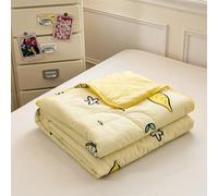 DOTBUY-SHOP Colcha Boutí Cubrecama de Dos/Singola Suave Ligero y Transpirable TOG 2,5 - Bedspreads/Quilts Cama Multiusos para Primavera y Verano Colchas (Amarillo 5211,200x230cm)