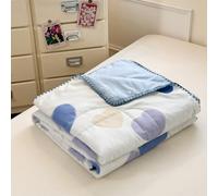 DOTBUY-SHOP Colcha Boutí Cubrecama de Dos/Singola Suave Ligero y Transpirable TOG 2,5 - Bedspreads/Quilts Cama Multiusos para Primavera y Verano Colchas (Azul 5211,150x200cm)