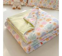 DOTBUY-SHOP Colcha Boutí Cubrecama de Dos/Singola Suave Ligero y Transpirable TOG 2,5 - Bedspreads/Quilts Cama Multiusos para Primavera y Verano Colchas, Manta Ligera (Verde Rosa,180x200cm)