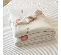 DOTBUY-SHOP Colcha Boutí Cubrecama de Dos Suave Ligero y Transpirable TOG 2,5 - Bedspreads/Quilts Cama Multiusos para Primavera y Verano Colchas (Melocotón 5201,150x200cm)