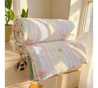 DOTBUY-SHOP Colcha Boutí Cubrecama de Dos Suave Ligero y Transpirable TOG 2,5 - Bedspreads/Quilts Cama Multiusos para Primavera y Verano Colchas (Cereza 5202,150x200cm)