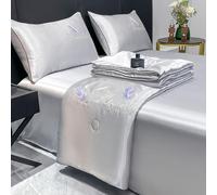 DOTBUY-SHOP Colcha Boutí Microfibra Frescura Cubrecama Suave Ligero y Transpirable, Cubre Cama Multiusos para Primavera y Verano, Colchas para Cama 90/120/150/160 (Gris Elefante,150x200cm)