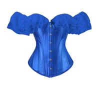 DOTBUY-SHOP Corset Mujer Cincher Bustiers Mangas Cortas Moldeadora Respirable Corsé Estilo Palacio Cinturilla Compresion para Entrenamiento Deporte Faja Lumbar Fitness y Ejercicio
